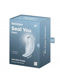 Нежно-голубой вакуумный стимулятор клитора Seal You Soon - Satisfyer