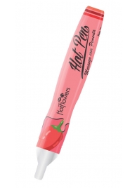 Ручка для рисования на теле Hot Pen со вкусом клубники и острого перца - HotFlowers - купить с доставкой в Ессентуках