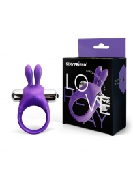 Фиолетовое эрекционное виброкольцо с ушками - Bior toys - в Ессентуках купить с доставкой