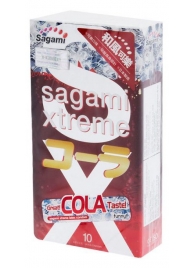 Ароматизированные презервативы Sagami Xtreme COLA - 10 шт. - Sagami - купить с доставкой в Ессентуках