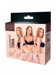 Набор из 3 мастурбаторов The Girl Next Door Tina - Dream Toys - в Ессентуках купить с доставкой