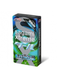 Презервативы Sagami Xtreme Mint с ароматом мяты - 10 шт. - Sagami - купить с доставкой #SOTBIT_REGIONS_UF_V_REGION_NAME#