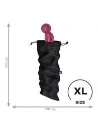 Черный мешочек для хранения игрушек Treasure Bag XL - Satisfyer - купить с доставкой в Ессентуках