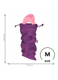 Фиолетовый мешочек для хранения игрушек Treasure Bag M - Satisfyer - купить с доставкой в Ессентуках