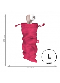 Розовый мешочек для хранения игрушек Treasure Bag L - Satisfyer - купить с доставкой в Ессентуках