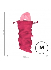 Розовый мешочек для хранения игрушек Treasure Bag M - Satisfyer - купить с доставкой в Ессентуках