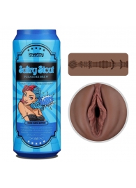 Коричневый мастурбатор-вагина Pleasure Brew Masturbator-Sultry Stout в банке - Lovetoy - в Ессентуках купить с доставкой