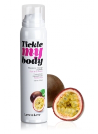 Массажная хрустящая пенка Tickle my body с ароматом маракуйи - 150 мл. - Love to Love - купить с доставкой в Ессентуках