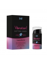 Жидкий вибратор Vibration Cotton Candy с ароматом сахарной ваты - 15 мл. - INTT - купить с доставкой в Ессентуках