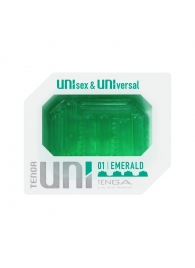 Зеленый мастурбатор-стимулятор Tenga Uni Emerald - Tenga - в Ессентуках купить с доставкой