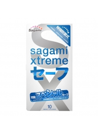 Презервативы Sagami Xtreme Ultrasafe с двойным количеством смазки - 10 шт. - Sagami - купить с доставкой в Ессентуках