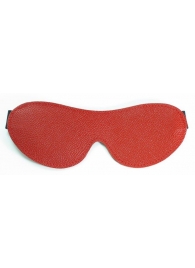 Красная кожаная маска на глаза - БДСМ Арсенал - купить с доставкой в Ессентуках