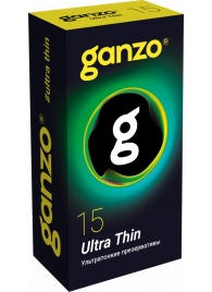 Прозрачные ультратонкие презервативы Ganzo Ultra thin - 15 шт. - Ganzo - купить с доставкой в Ессентуках