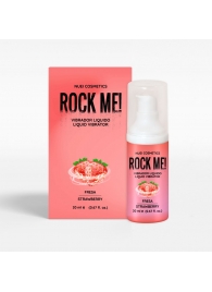 Жидкий вибратор Nuei Rock Me! с ароматом клубники - 20 мл. - Nuei cosmetics - купить с доставкой в Ессентуках