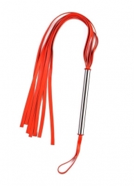Красная плеть с металлической ручкой - Sitabella - купить с доставкой в Ессентуках