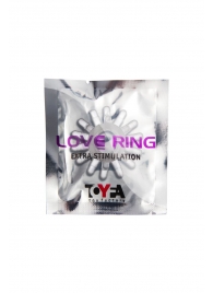 Прозрачное гелевое эрекционное кольцо с шипиками - Toyfa Basic - в Ессентуках купить с доставкой