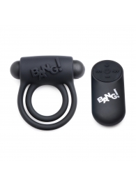 Черное эрекционное виброкольцо 28X Remote Control Vibrating Cock Ring   Bullet - XR Brands - в Ессентуках купить с доставкой