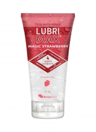 Интимный гель-смазка на водной основе Lubrimax Magic Strawberry - 75 мл. - ИнтелБИО - купить с доставкой в Ессентуках