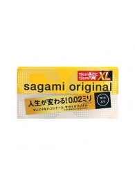 Презервативы увеличенного размера Sagami Original 0.02 XL-size - 12 шт. - Sagami - купить с доставкой в Ессентуках