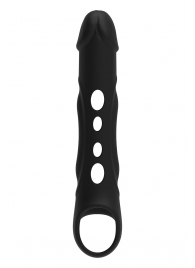 Черная насадка-удлинитель Vibrating Extender With Remote с вибрацией - Dream Toys - в Ессентуках купить с доставкой