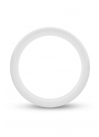 Белое люминесцентное эрекционное кольцо Silicone Glo Cock Ring - Blush Novelties - в Ессентуках купить с доставкой