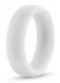 Белое люминесцентное эрекционное кольцо Silicone Glo Cock Ring - Blush Novelties - в Ессентуках купить с доставкой