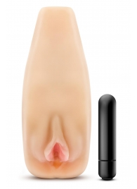 Мастурбатор-вагина с вибрацией Soft   Wet Natasha Realistic Beige Masturbator - Blush Novelties - в Ессентуках купить с доставкой