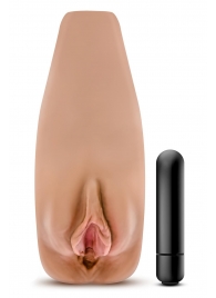 Маструбатор-вагина с вибрацией Soft   Wet Renata Realistic Tan Masturbator - Blush Novelties - в Ессентуках купить с доставкой