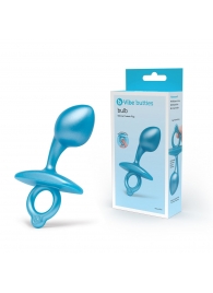 Голубая анальная пробка для массажа простаты Bulb Silicone Prostate Plug - 10,7 см. - b-Vibe - в Ессентуках купить с доставкой