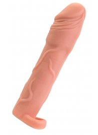 Телесная удлиняющая насадка с подхватом - 19 см. - ToyFa - в Ессентуках купить с доставкой