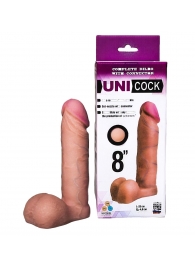 Фаллическая насадка для страпона UNICOCK 8  - 20 см. - LOVETOY (А-Полимер) - купить с доставкой в Ессентуках