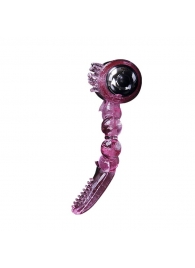 Розовое эрекционное кольцо с вибростимуляцией клитора Baile - Baile - в Ессентуках купить с доставкой