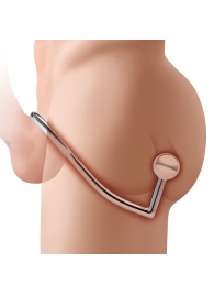 Кольцо на пенис с анальным стимулятором Stainless Steel Anal Hook   Cock Ring - BlueLine - в Ессентуках купить с доставкой