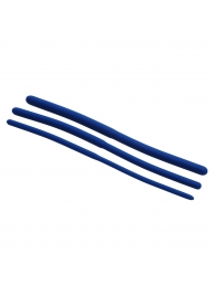 Набор из 3 синих силиконовых уретральных расширителей Invasion Silicone Urethral Sound Trainer Set - XR Brands - купить с доставкой в Ессентуках