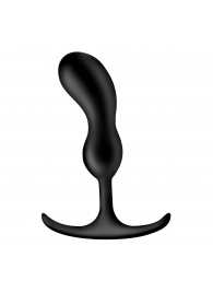 Черный массажер простаты с утяжелителями Premium Silicone Weighted Prostate Plug Medium - 16,3 см. - XR Brands - в Ессентуках купить с доставкой