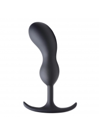 Черный массажер простаты с утяжелителями Premium Silicone Weighted Prostate Plug Large - 18,8 см. - XR Brands - в Ессентуках купить с доставкой