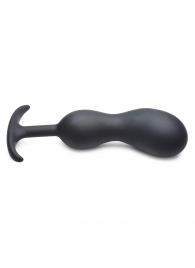 Черный массажер простаты с утяжелителями Premium Silicone Weighted Prostate Plug XL - 20,8 см. - XR Brands - в Ессентуках купить с доставкой