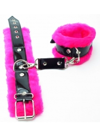 Розовые наручники с мехом BDSM Light - БДСМ Арсенал - купить с доставкой в Ессентуках