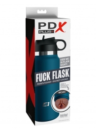 Смуглый мастурбатор-вагина в синей колбе F*ck Flask - Pipedream - в Ессентуках купить с доставкой
