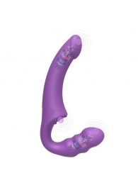 Фиолетовый безремневой страпон Straples Strap-On Dildo - Erokay - купить с доставкой в Ессентуках