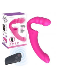Розовый безремневой страпон Straples Strap-On Dildo - Erokay - купить с доставкой в Ессентуках