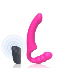 Розовый безремневой страпон Straples Strap-On Dildo - Erokay - купить с доставкой в Ессентуках