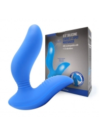 Синий вибромассажер простаты 3,5’’ Curve P-spot Massager - 12 см. - Erokay - в Ессентуках купить с доставкой