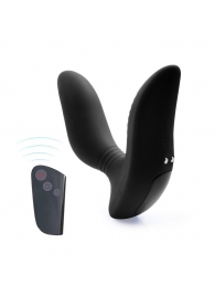Черный вибромассажер простаты 3,5’’ Remote Control Curve P-spot Massager - 12 см. - Erokay - в Ессентуках купить с доставкой