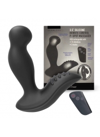 Черный вибромассажер простаты 3,5’’ Remote Control P-spot Massager - 12,5 см. - Erokay - в Ессентуках купить с доставкой