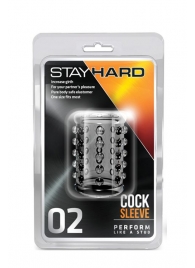 Прозрачная насадка на пенис с шишечками STAY HARD COCK SLEEVE 02 CLEAR - Blush Novelties - в Ессентуках купить с доставкой