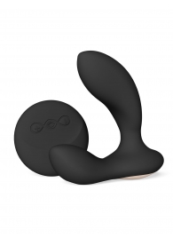 Черный вибромассажер простаты с пультом ДУ Hugo 2 Remote - Lelo - в Ессентуках купить с доставкой