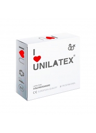 Ультратонкие презервативы Unilatex Ultra Thin - 3 шт. - Unilatex - купить с доставкой в Ессентуках