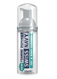 Очищающая пенка для игрушек и тела Toy   Body Cleaner Foamer - 47 мл. - Swiss navy - купить с доставкой в Ессентуках