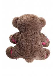 Бондажный набор: бурый мишка с розовыми оковами и наручниками - Pecado - купить с доставкой в Ессентуках